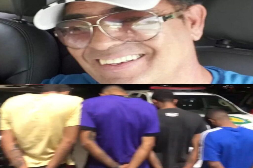 Criminosos foram presos horas após o latrocínio (Foto: Captura)