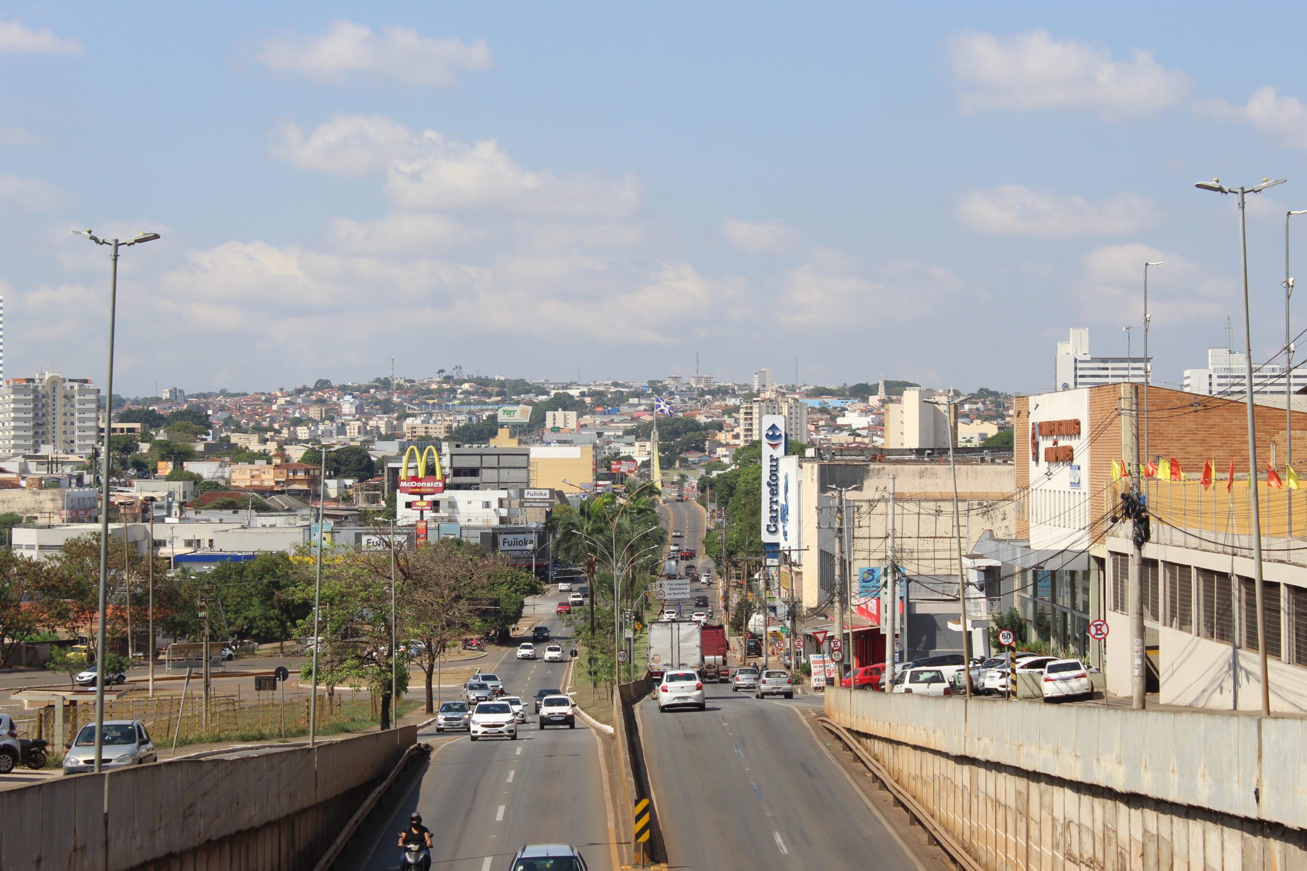 Av. Brasil, em Anápolis (foto: Gabriel Emilliano Rodrigues)