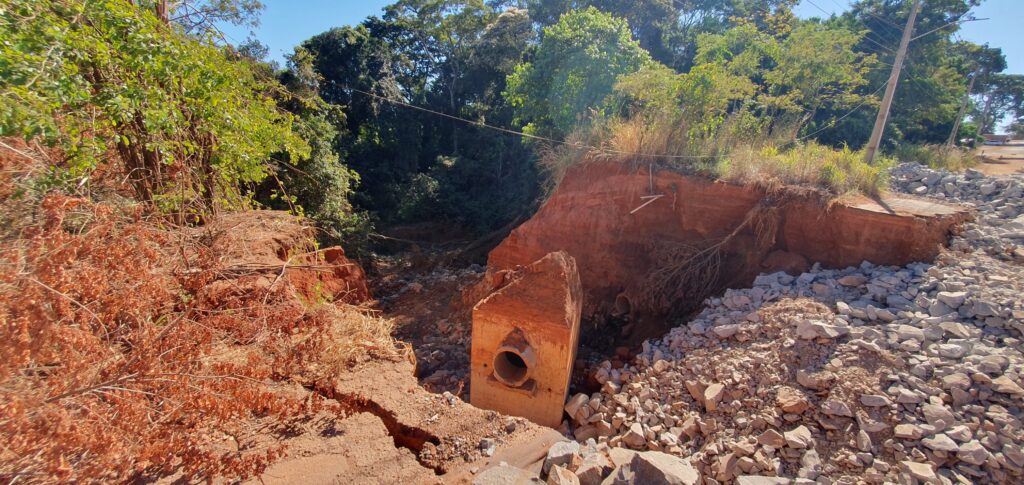 Imagens mostram dimensão do problema (Foto: José Aurélio Mendes)