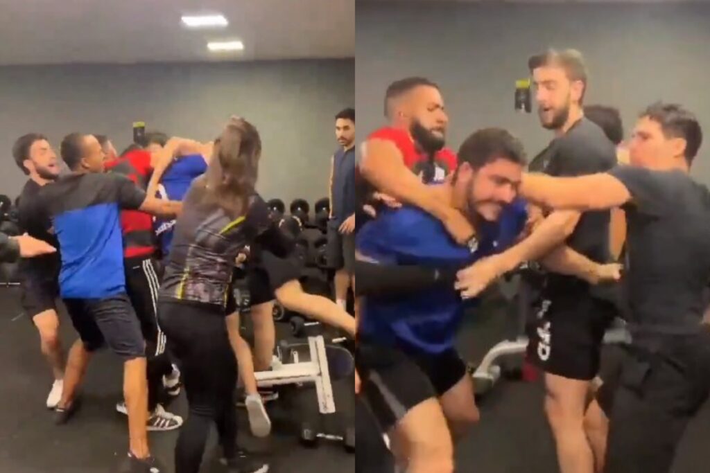 Os dois alunos da academia já haviam se desentendido antes. (Foto: Captura)