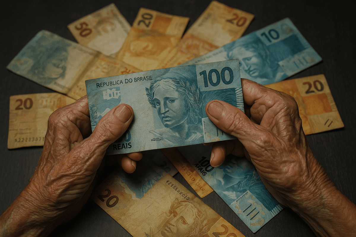 IMAGEM GERADA POR IA PARA ILUSTRAR EXTORSÃO CONTRA IDOSO