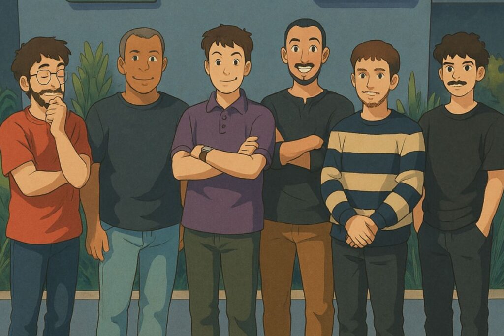foto de montagem realizada em estilo Ghibli pelo ChatGPT