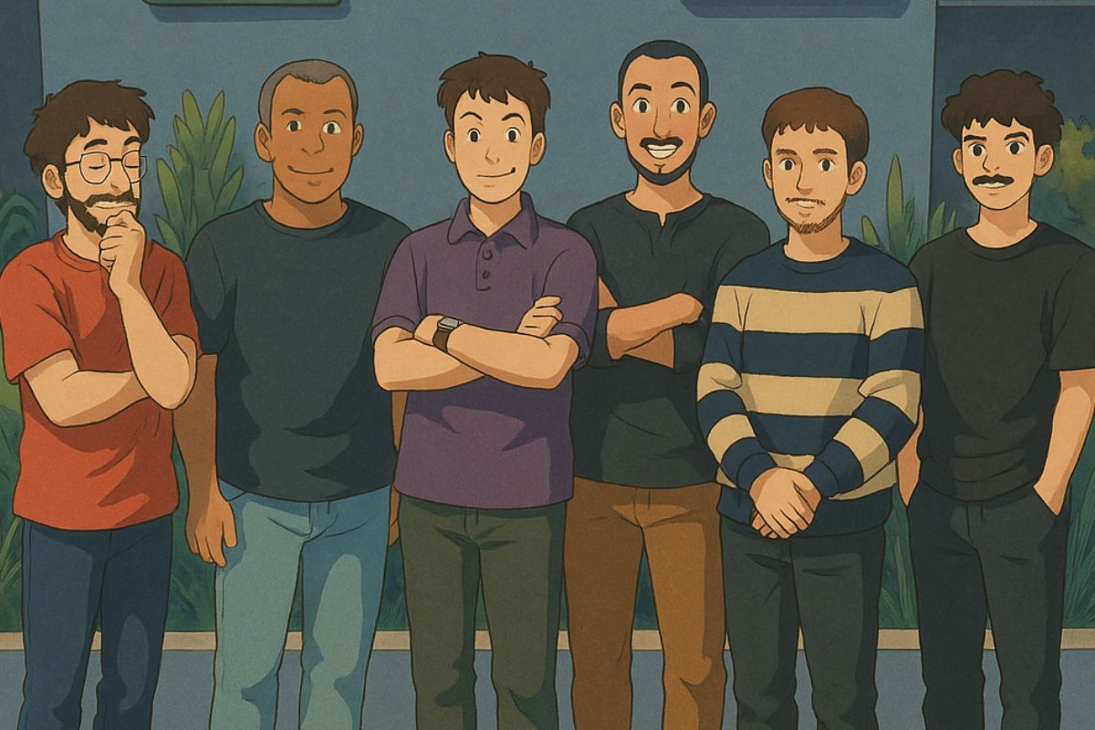 foto de montagem realizada em estilo Ghibli pelo ChatGPT