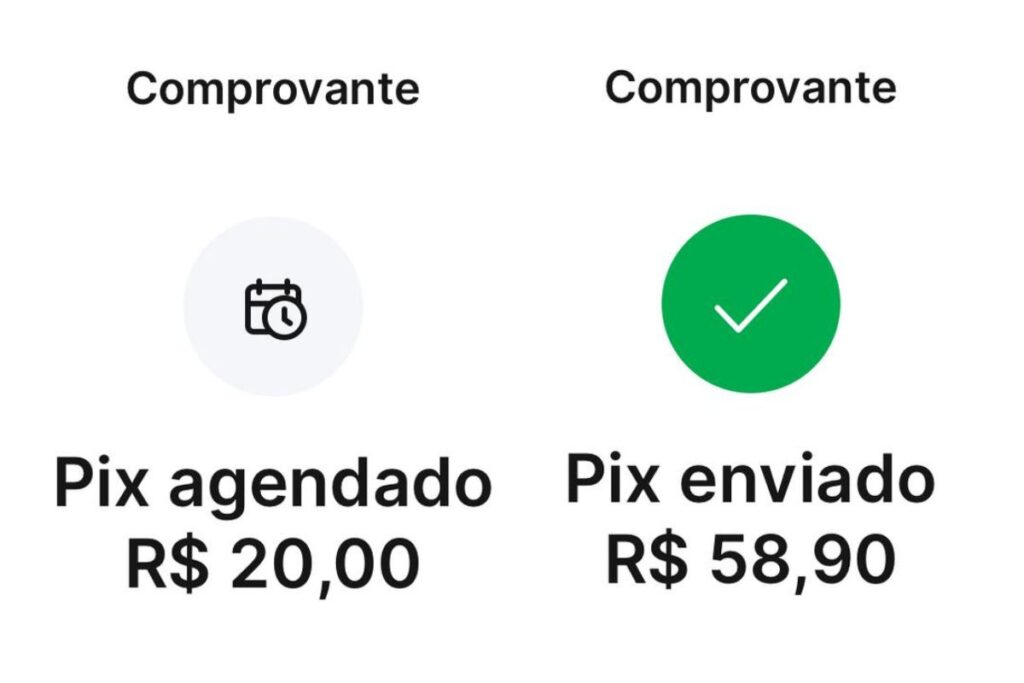 foto de ícones que mudaram para combater golpe do falso comprovante pix