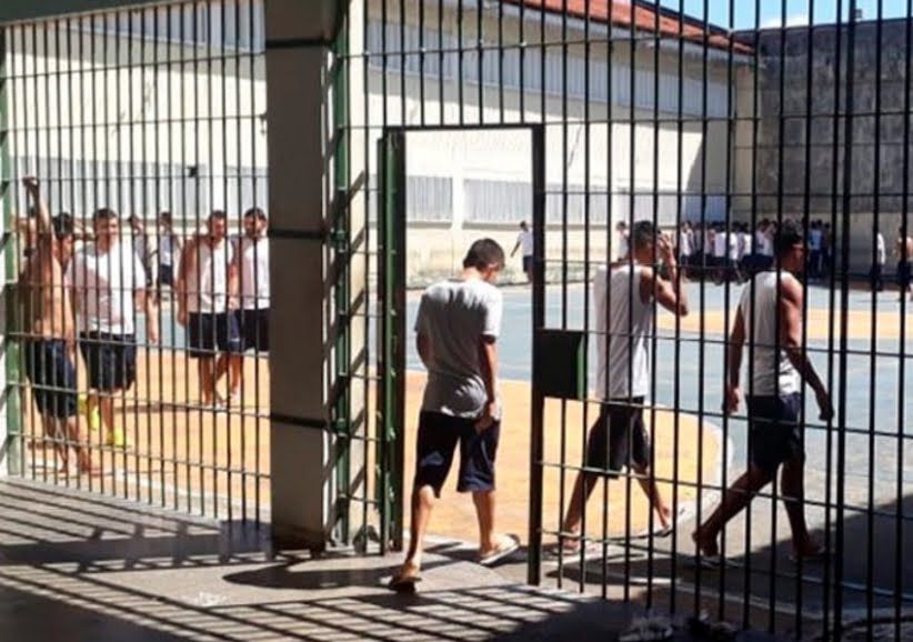 Fato aconteceu durante o banho de sol dos detentos na Cadeia Pública de Anápolis (Foto: Reprodução/Bananal Online)