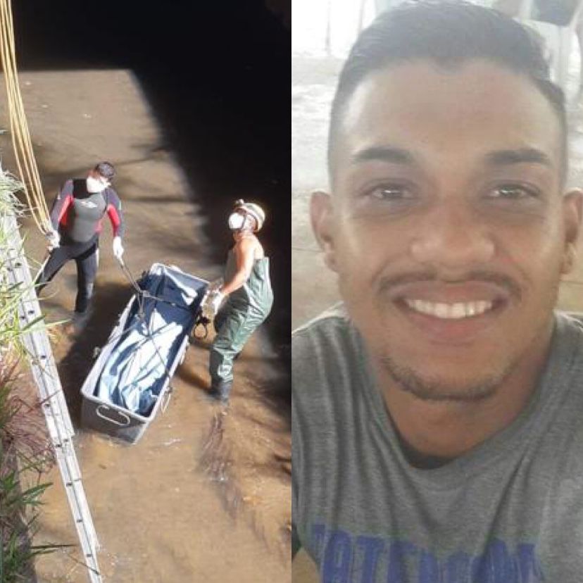 Diogo Marinho da Silva, foi encontrado morto dentro do Córrego das Antas (Foto: Reprodução)