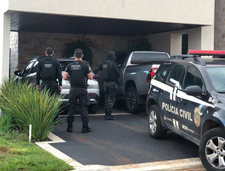 Gerente foi preso em uma mansão na manhã de quinta-feira (8) | (Foto: Divulgação/Polícia Civil)