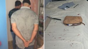 De acordo com a Polícia Civil, o agressor estava escondido na casa de um parente (Foto: Divulgação-GEIC)