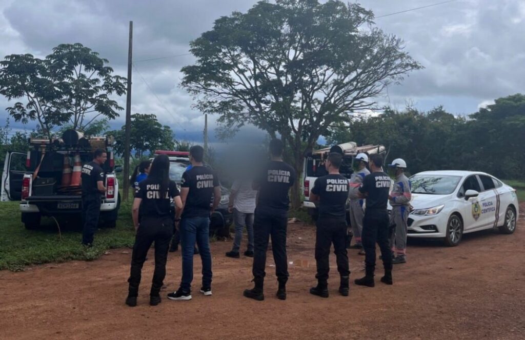 Denúncia do furto de energia foi confirmado por policiais do Grupo Especial de Investigação Criminal (Foto: Divulgação/Polícia Civil)
