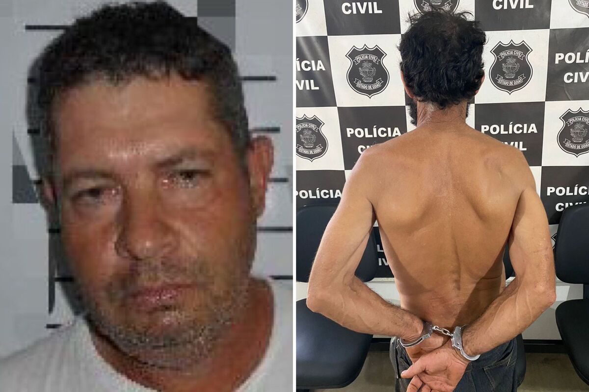 Nildair Aparecido (à esquerda da foto) foi morto com golpes de faca e o autor (à direita) foi preso em flagrante (Foto: Divulgação/Polícia Civil de Corumbá)