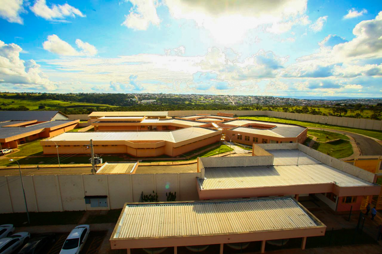 Vista aérea do Centro de Atendimento Socioeducativo, criado com o objetivo de reeducar adolescentes infratores (Foto: Fernando Leite)
