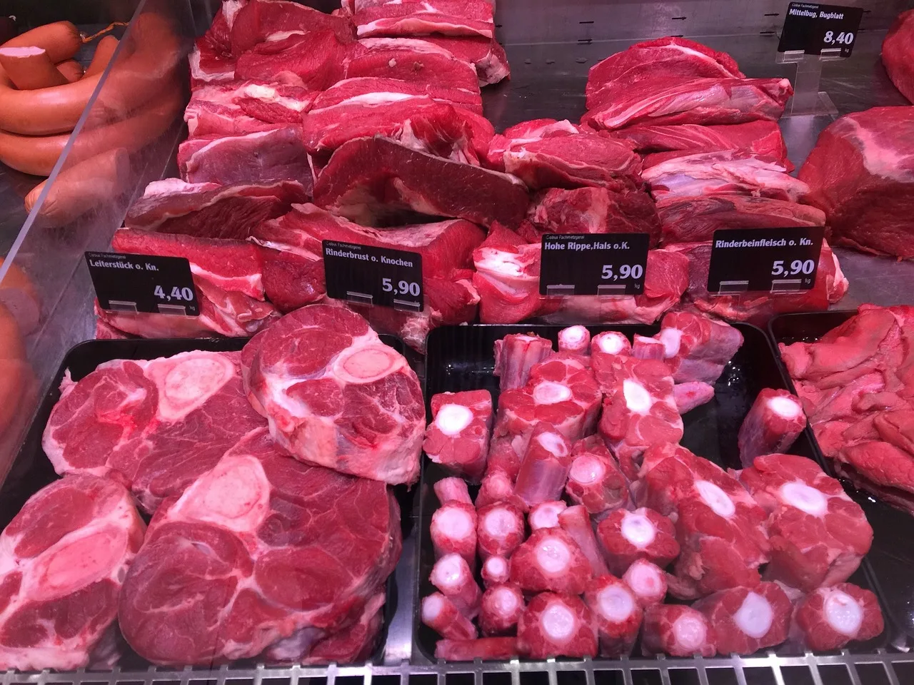 carnes no açougue