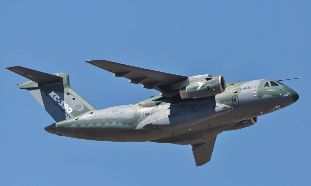 Avião da Embraer KC 390. (Foto: Reprodução / Wikipedia)