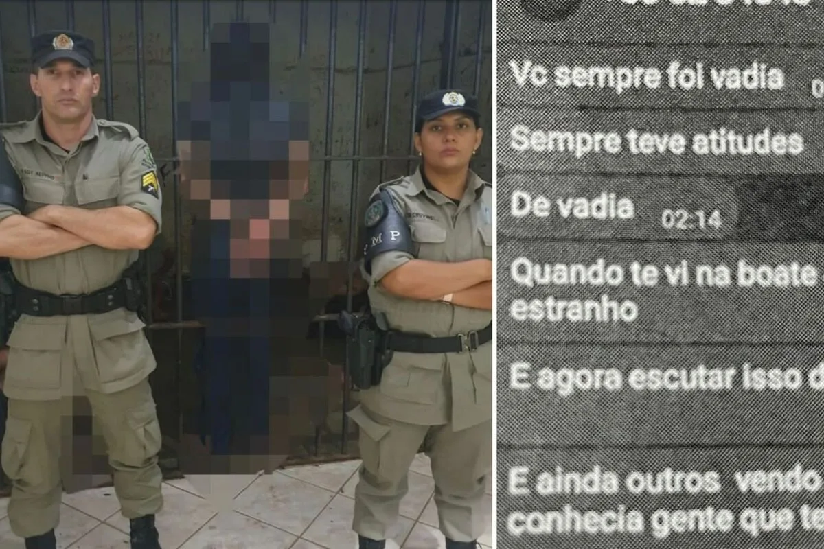 Corretor de imóveis preso pela Patrulha Maria da Penha também xingava a vítima via redes sociais (Foto: Reprodução)