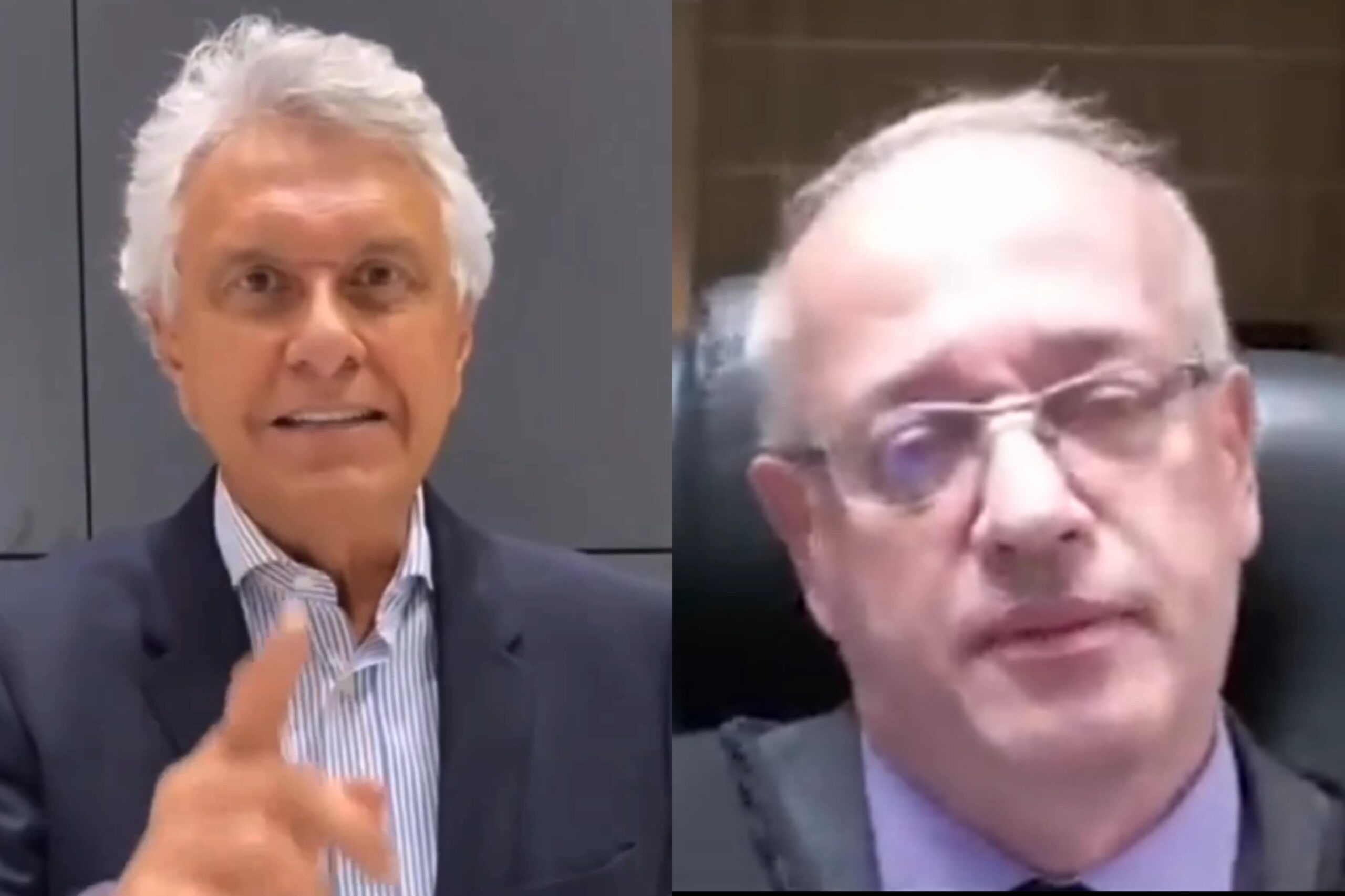 Caiado respondeu às declarações do desembargador em um vídeo postado nas redes sociais (Foto: Captura)