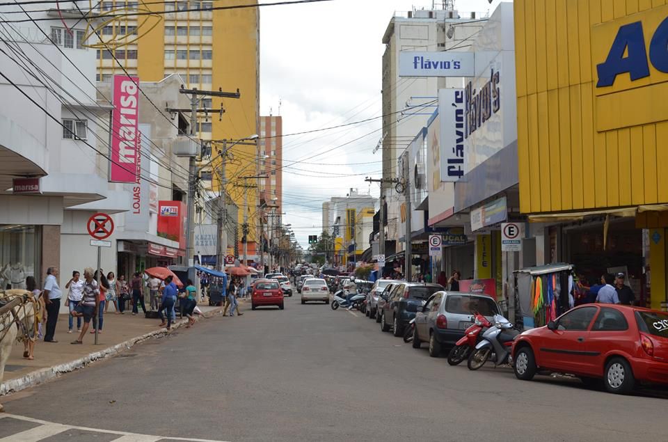 Rua Engenheiro Portela, no centro de Anápolis (Foto: Reprodução / Prefeitura de Anápolis)