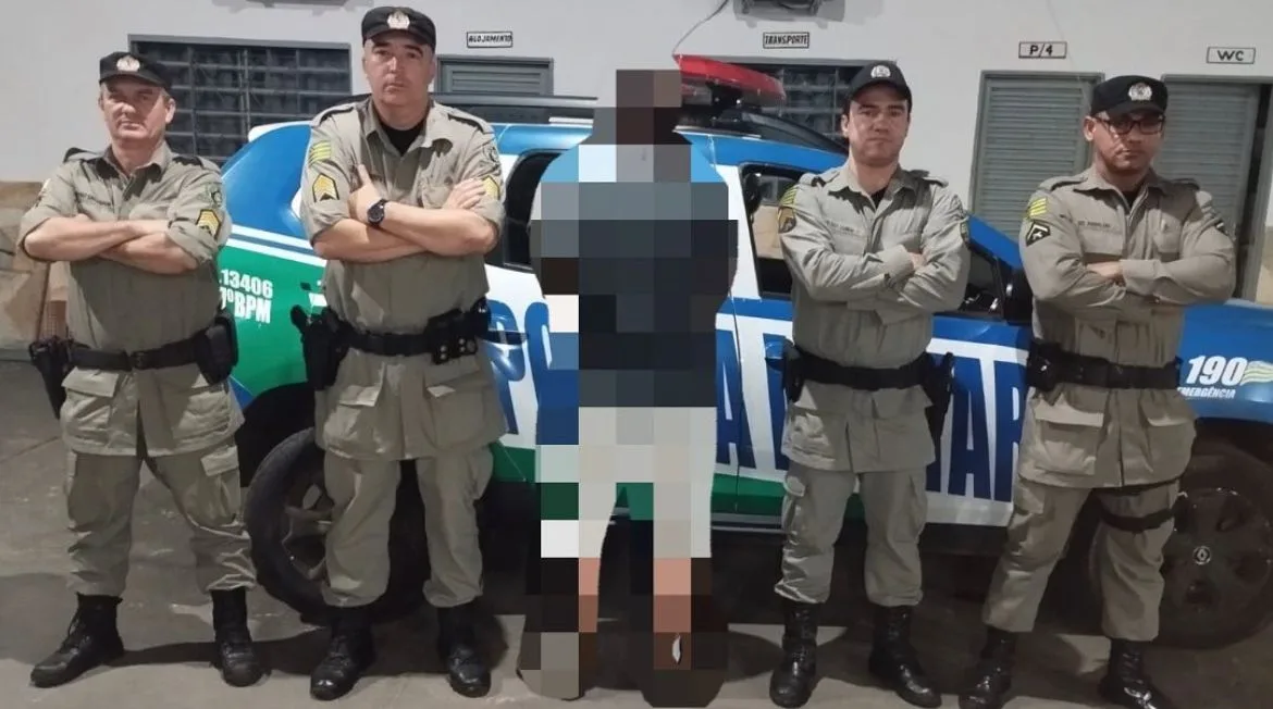 Empresário foi preso por policiais do 37º BPM (Foto: Divulgação / Polícia Militar)