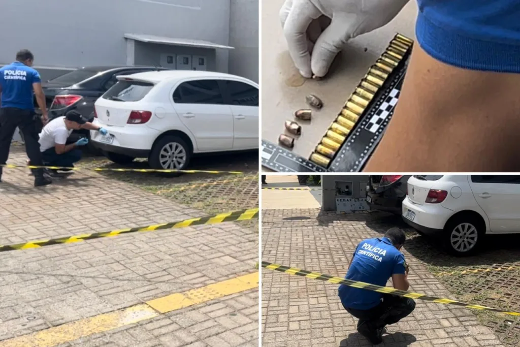 Polícia Científica realizou perícia no carro do personal trainer (Foto: Jonathan Cavalcante/Rádio São Francisco FM)