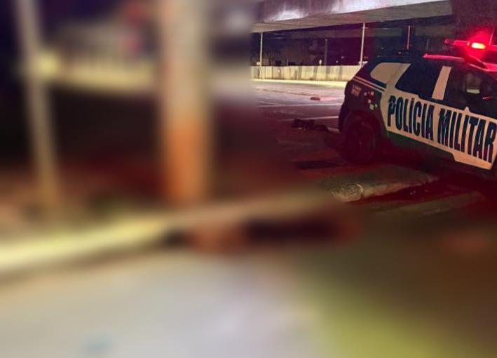 Corpo do homem estava no cruzamento das avenidas Goiás e Brasil (Foto: Reprodução/PM)