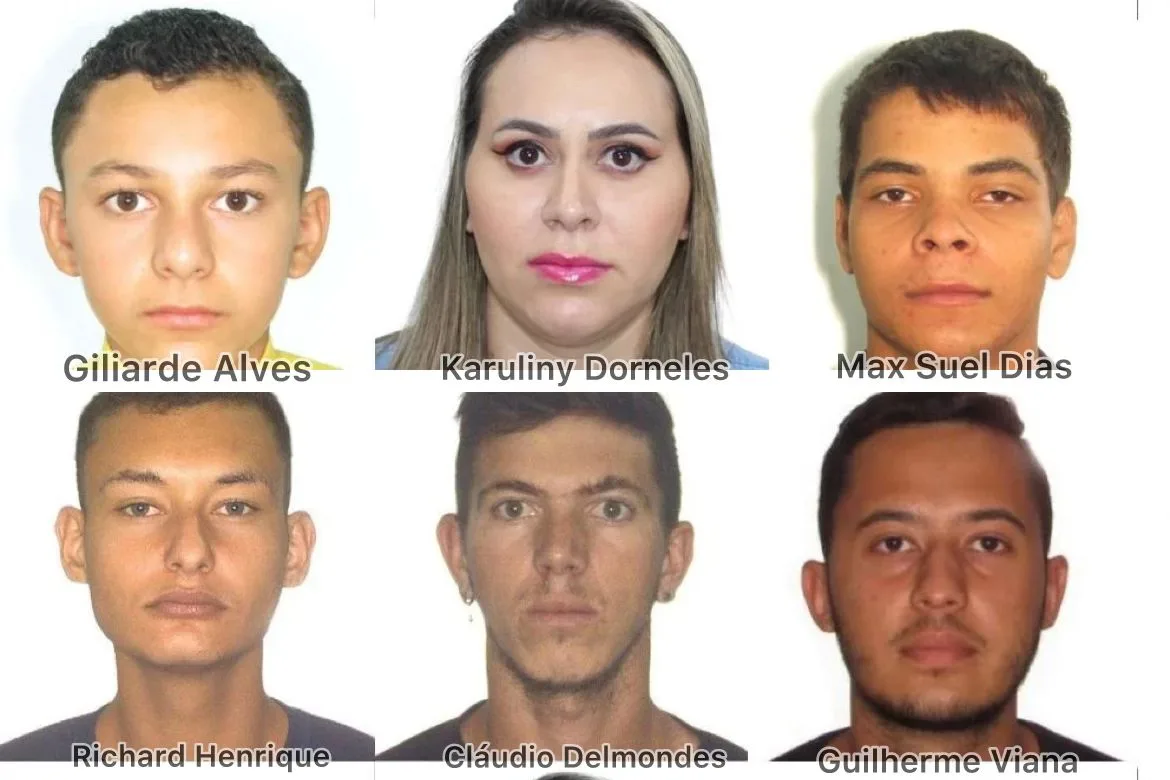 Seis das oito vítimas que morreram no gravíssimo acidente em Goianápolis (Foto: Reprodução/montagem)