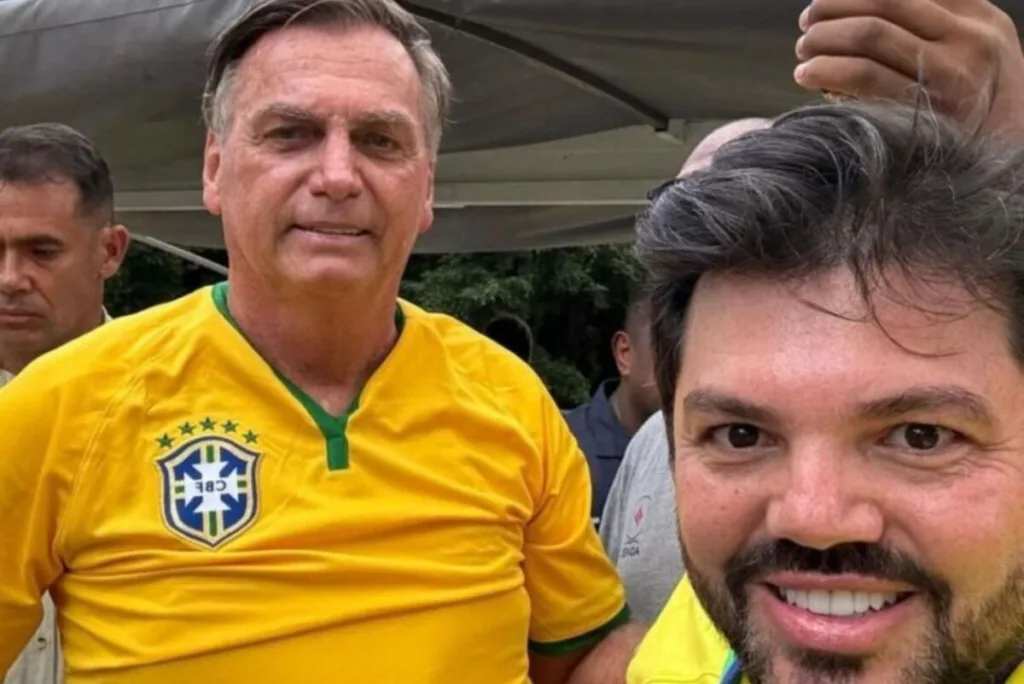 Márcio Corrêa (PL) usou as redes sociais para divulgada visita do ex-presidente Jair Bolsonaro (Foto: Reprodução/Instagram)
