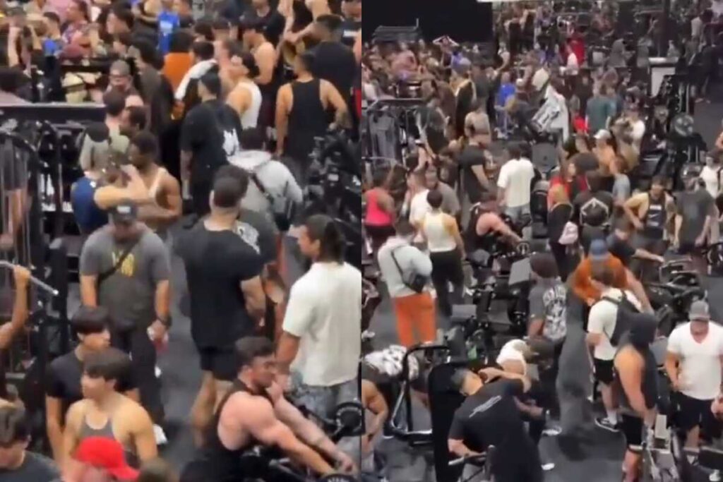 Vídeo viral mostra academia lotada. (Foto: Reprodução)