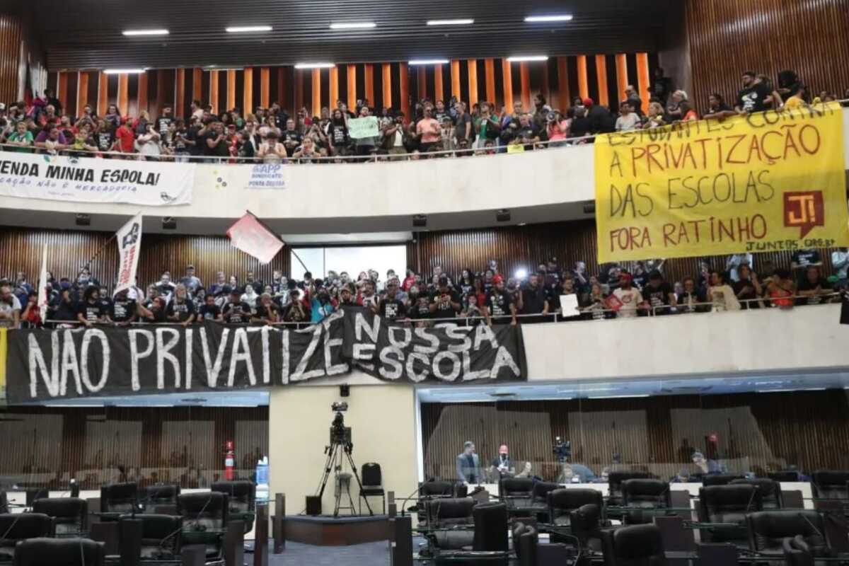 Governador do estado, Ratinho Júnior (PSD) afirma que sindicalistas estão criando fake news sobre o projeto. (Foto: Reprodução)