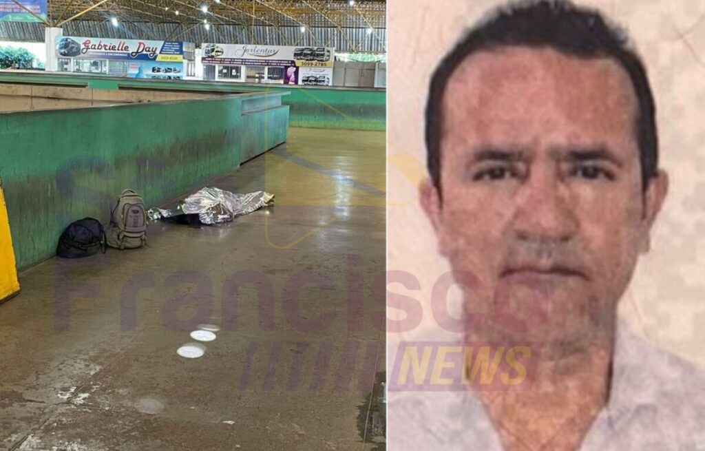 Homem morreu no piso superior do Terminal Rodoviário Josias Moreira Braga (Foto: Reprodução/São Francisco FM)