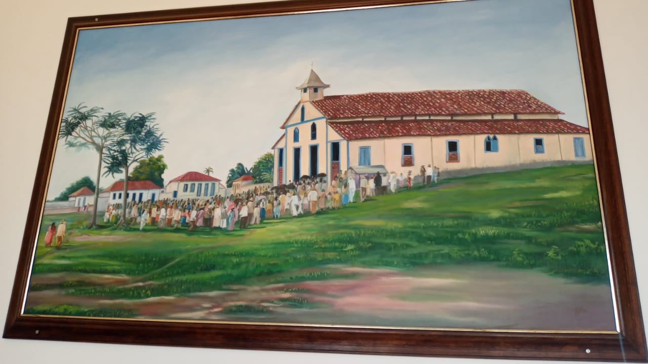 Registros encontrados dentro do Convento da Paróquia Sant'Ana também mostram a igreja e o largo no mesmo período. (Foto: Imagens Cedidas à Rádio São Francisco)