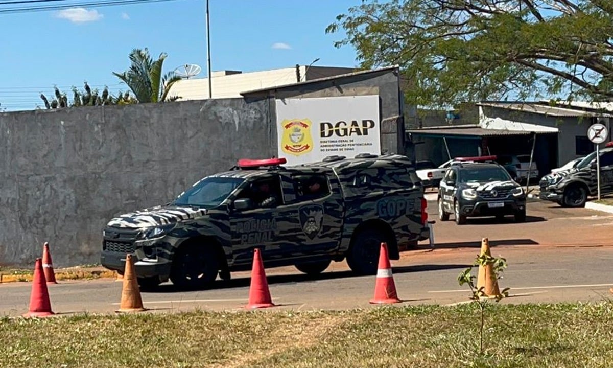 Morte ocorreu no interior da Unidade Prisional Regional de Anápolis, localizada na região da grande Recanto do Sol (Foto: Jonathan Cavalcante)