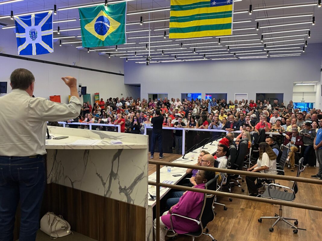 Convenção foi realizada na Câmara Municipal de Anápolis (Foto: Divulgação)