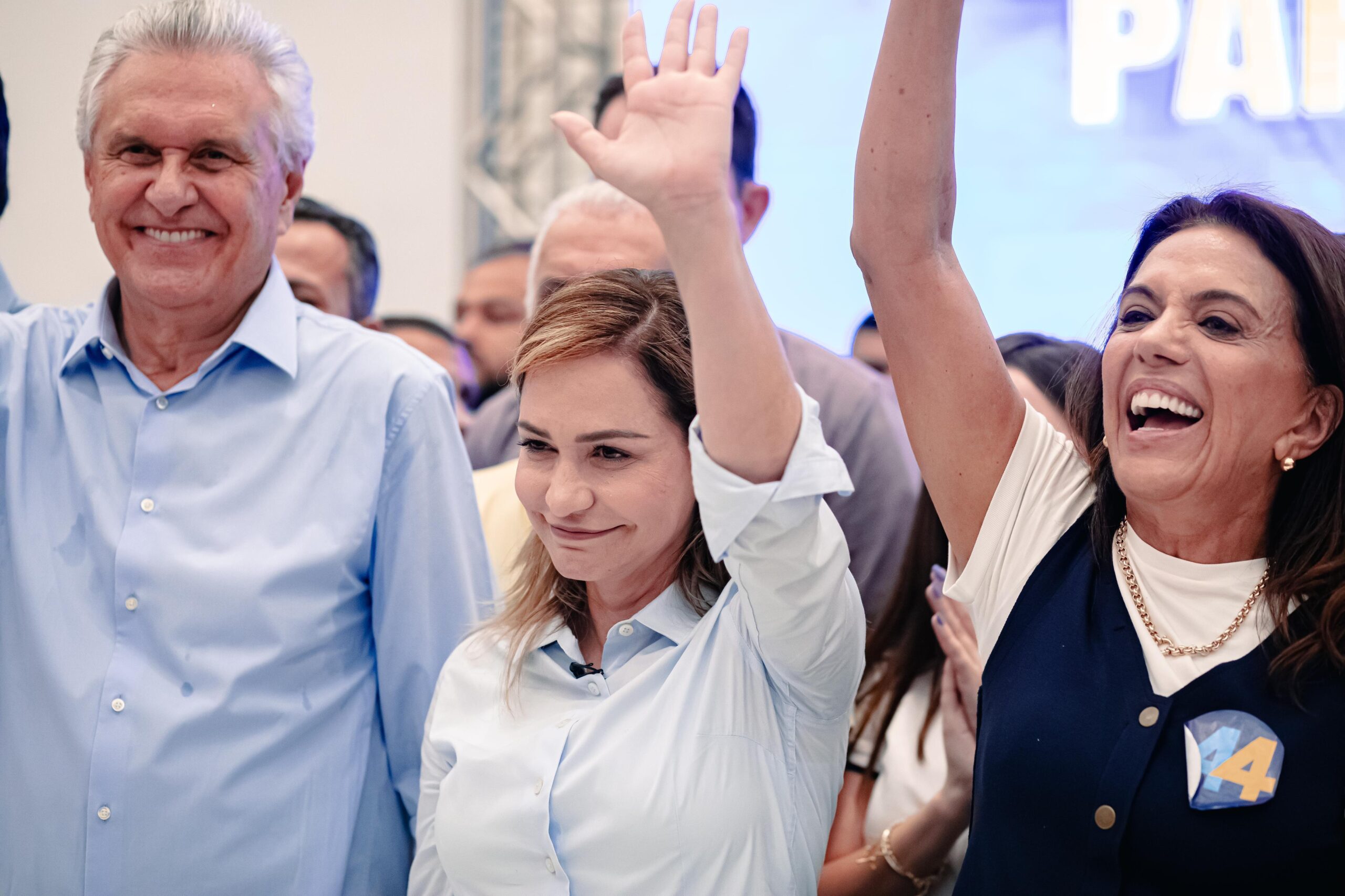 Além do governador, a primeira-dama do estado, Gracinha Caiado (UB), também reafirmou seu apoio a Eerizania Freitas (Foto: Divulgação)