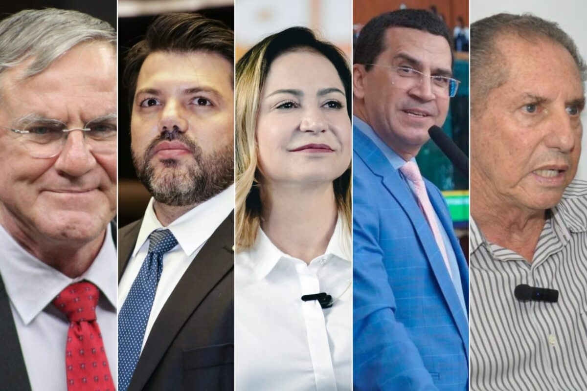 Antônio Gomide, Márcio Corrêa, Eerizania Freitas, Hélio Lopes e José de Lima são candidatos em Anápolis (Foto: Reprodução/São Francisco News)