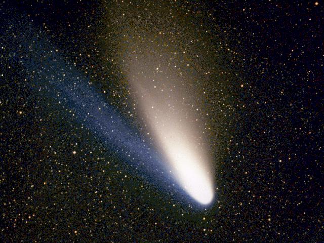 Cometa Hale-Bopp (USNO). Capturado no Parque Estadual Blackwater Falls, em 1995. (Foto: Reprodução / Wikipedia)