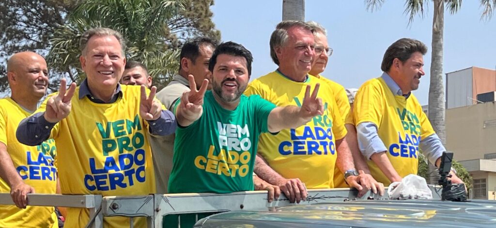 Durante toda a campanha, Márcio Corrêa teve o apoio do ex-presidente Jair Bolsonaro (Foto: Jonathan Cavalcante)