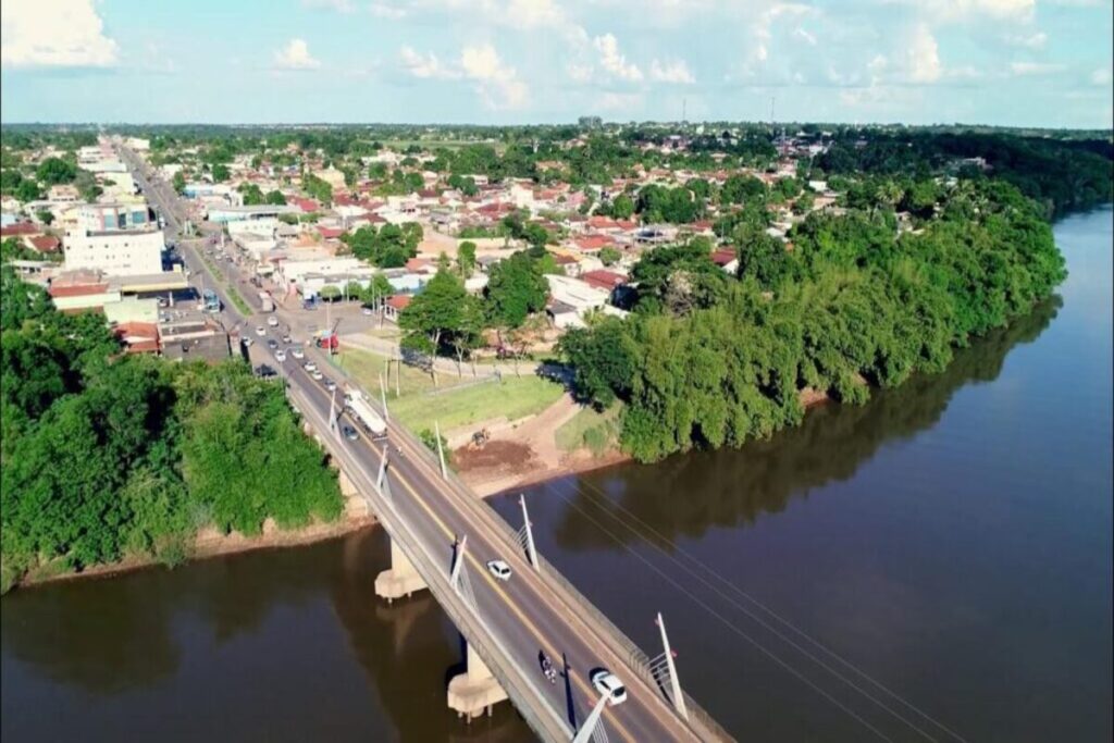 O município de Aragarças, localizado no oeste de Goiás, registrou temperatura de 43,3°C. (Foto: Reprodução / Câmara de Aragarças)