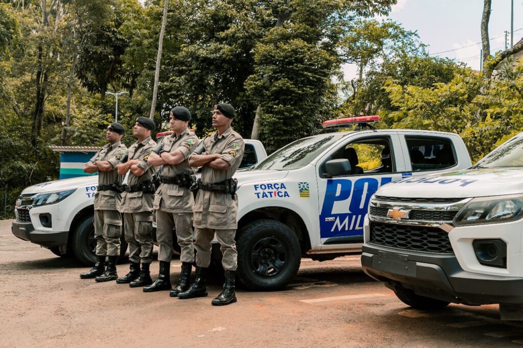 PM de Anápolis conta com equipes do 4º e 28º BPM, CPE e Força Tática do 3º CRPM (Foto: Divulgação)