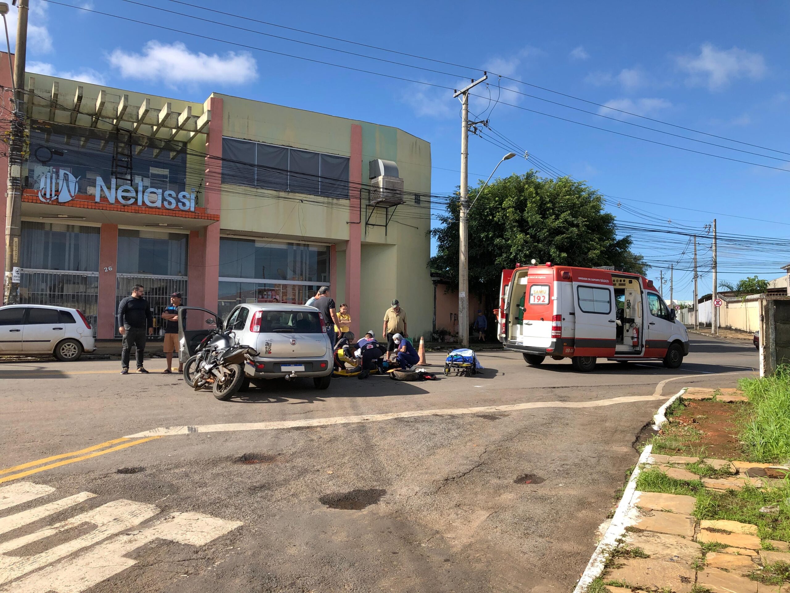 Foto de acidente ocorrido na avenida mato grosso, em anápolis