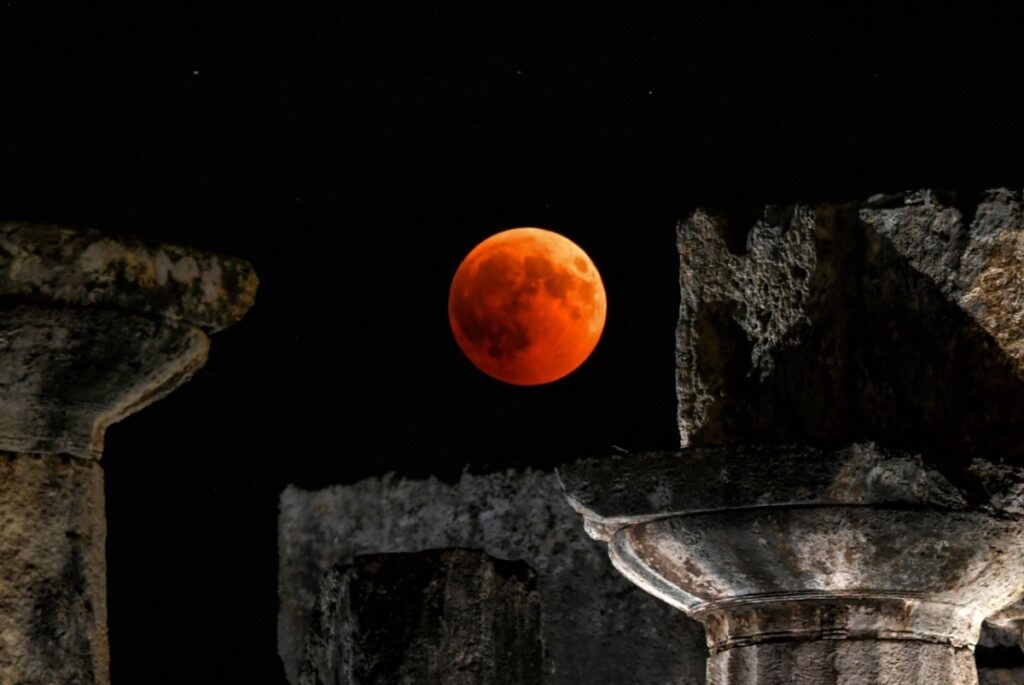 foto da lua de sangue