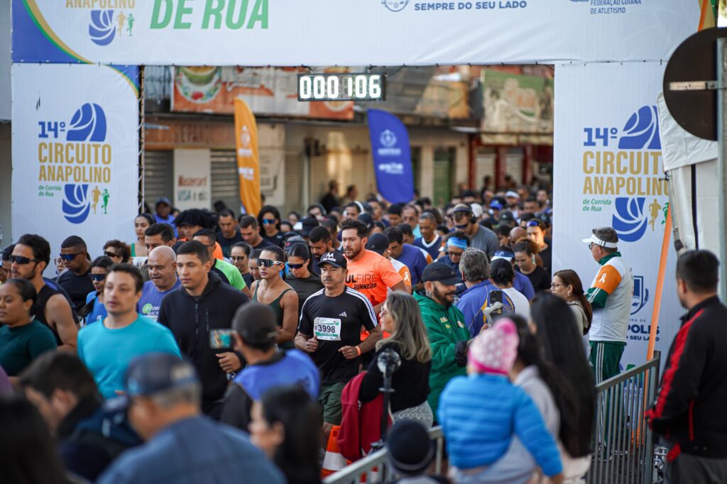 foto de etapa do circuito anapolino de corrida de rua