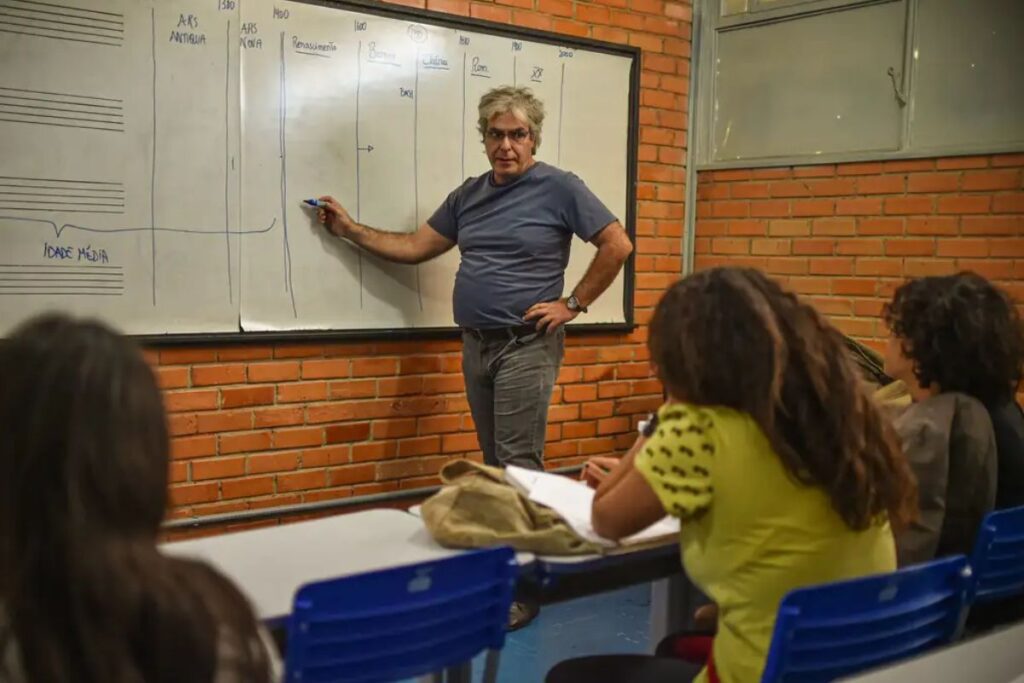 foto de sala de aula