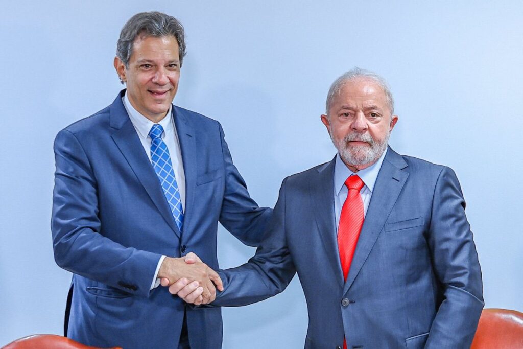 foto de fernando haddad e lula