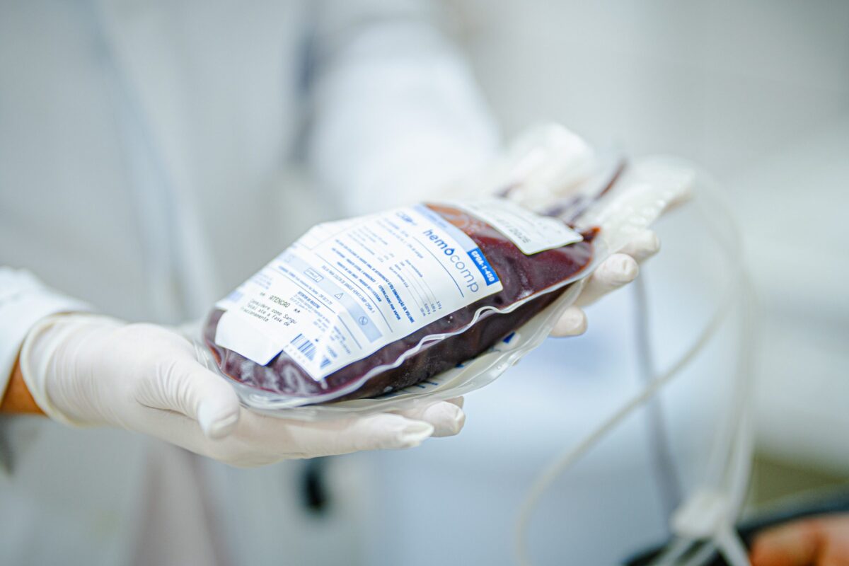 foto de bolsa de sangue para representar a doação de sangue